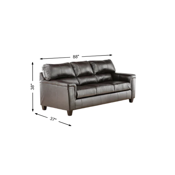 Marcellus Leather Sofa - Image 9