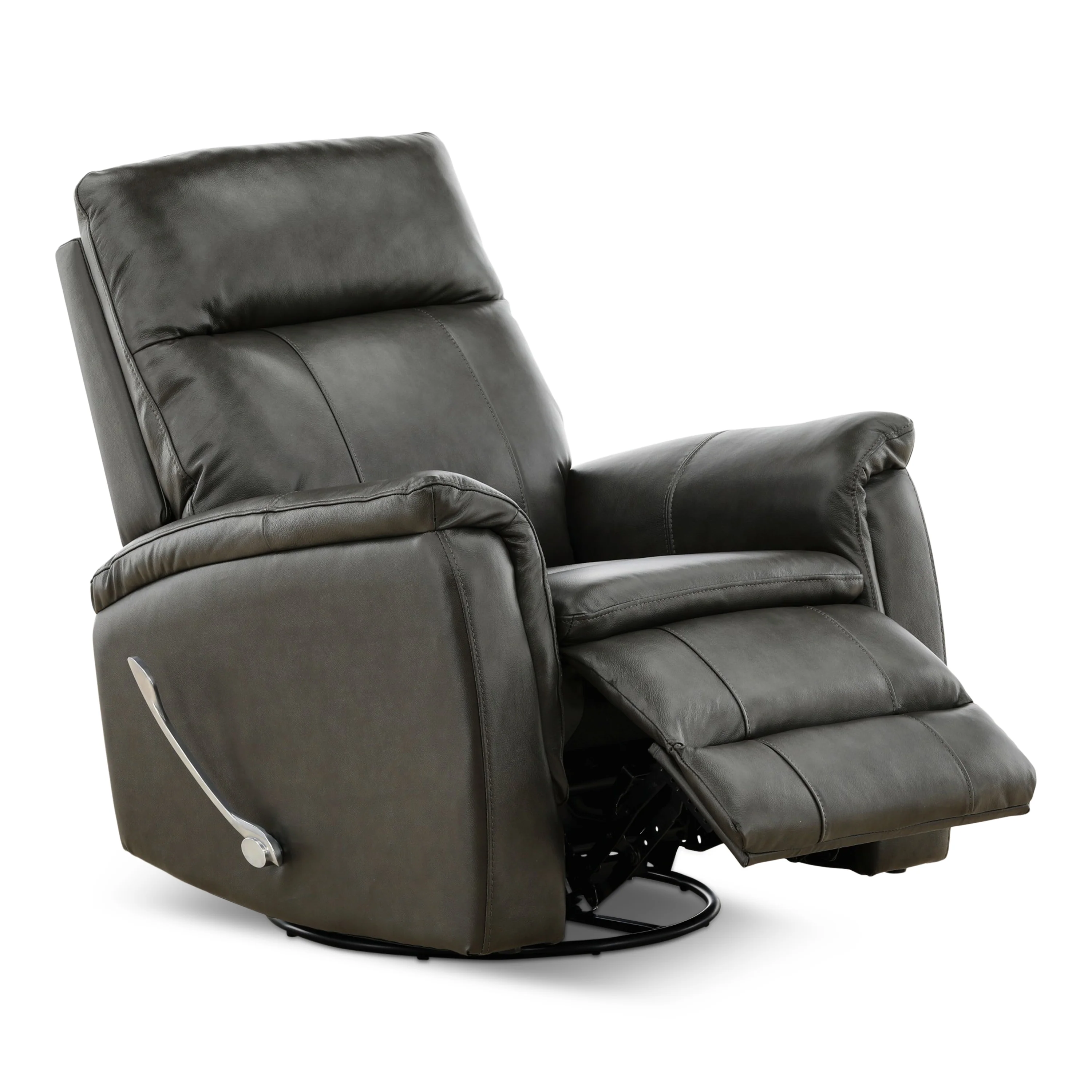Madrid Leather Swivel Glider Recliner - Image 16