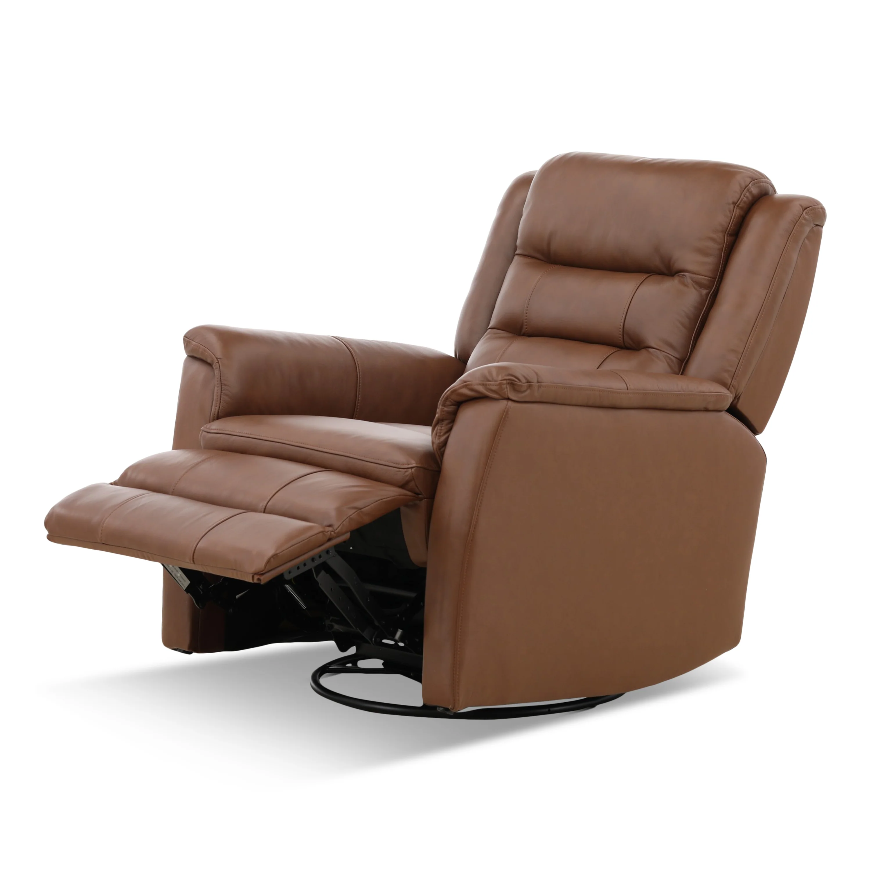 Zane Leather Swivel Glider Recliner - Image 18