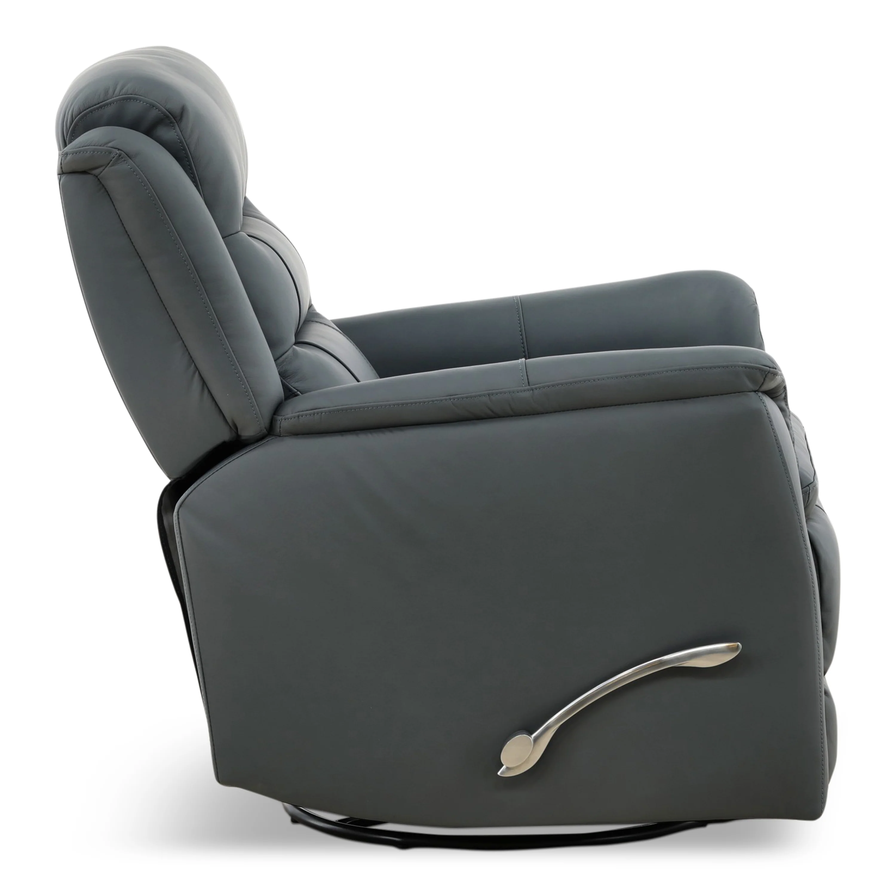 Zane Leather Swivel Glider Recliner - Image 5