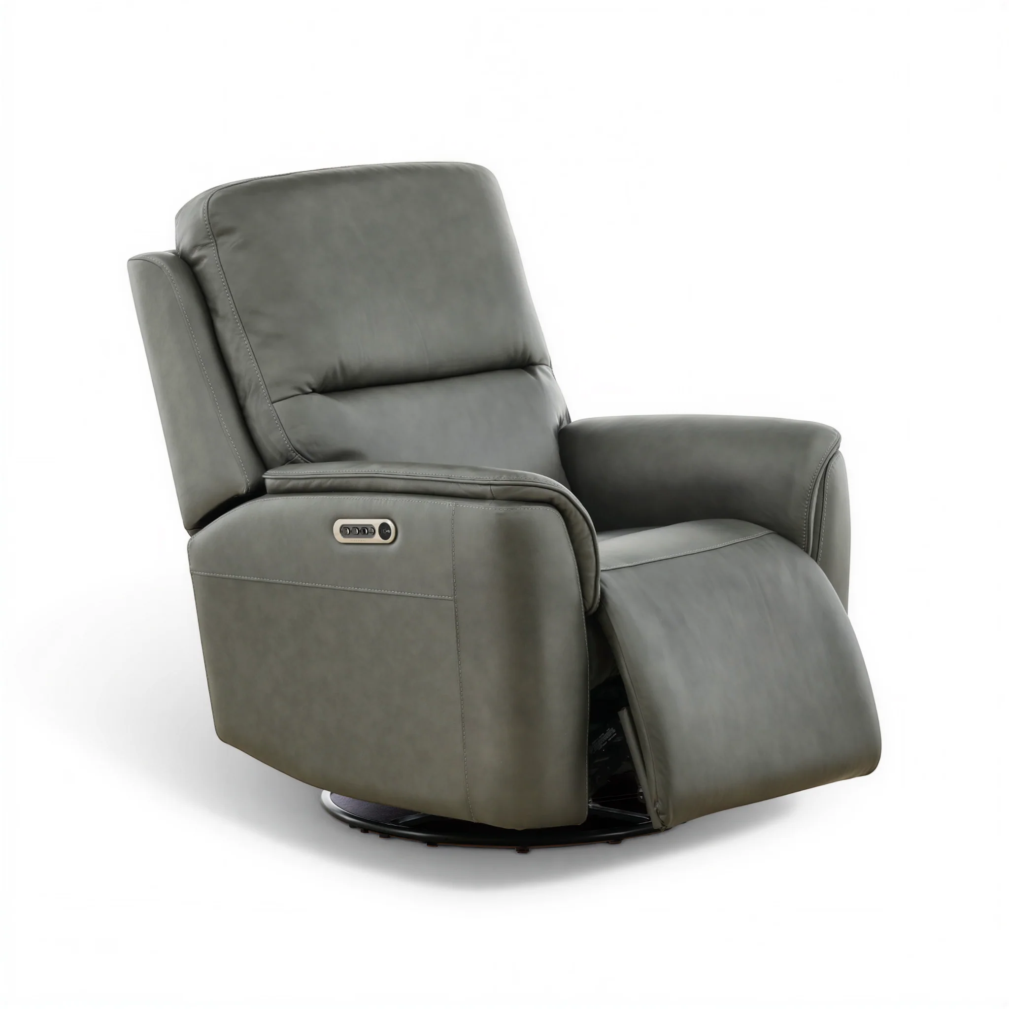 Flexsteel Grayson Leather Swivel Glider Recliner - Image 5