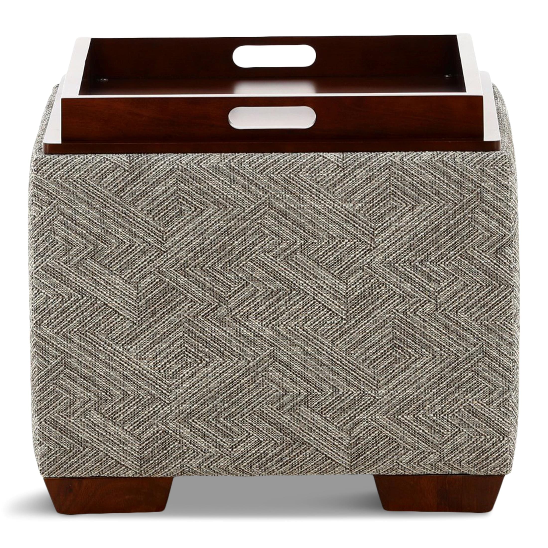 La-Z-Boy Leo Storage Ottoman with Tray - Image 3