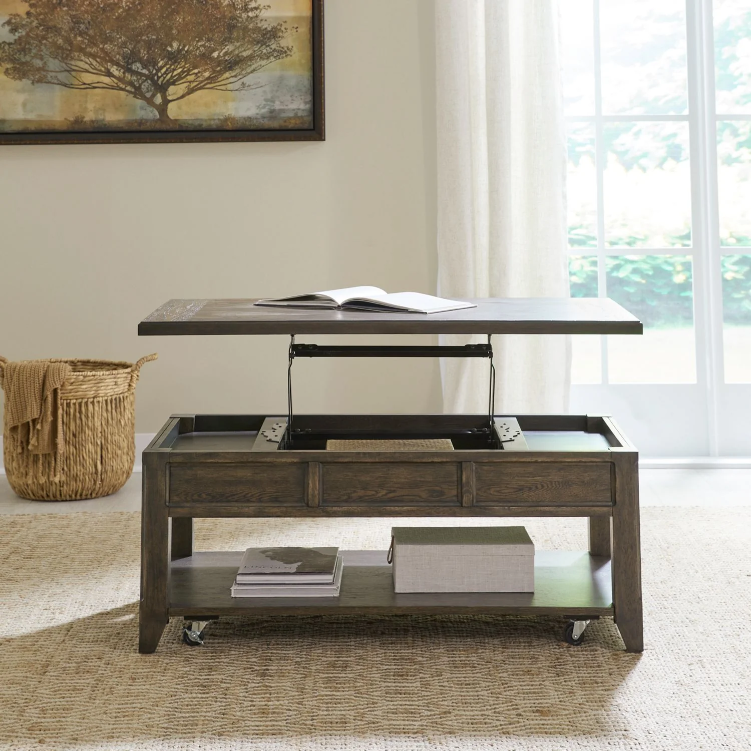 Riven Lift Top Cocktail Table - Image 3
