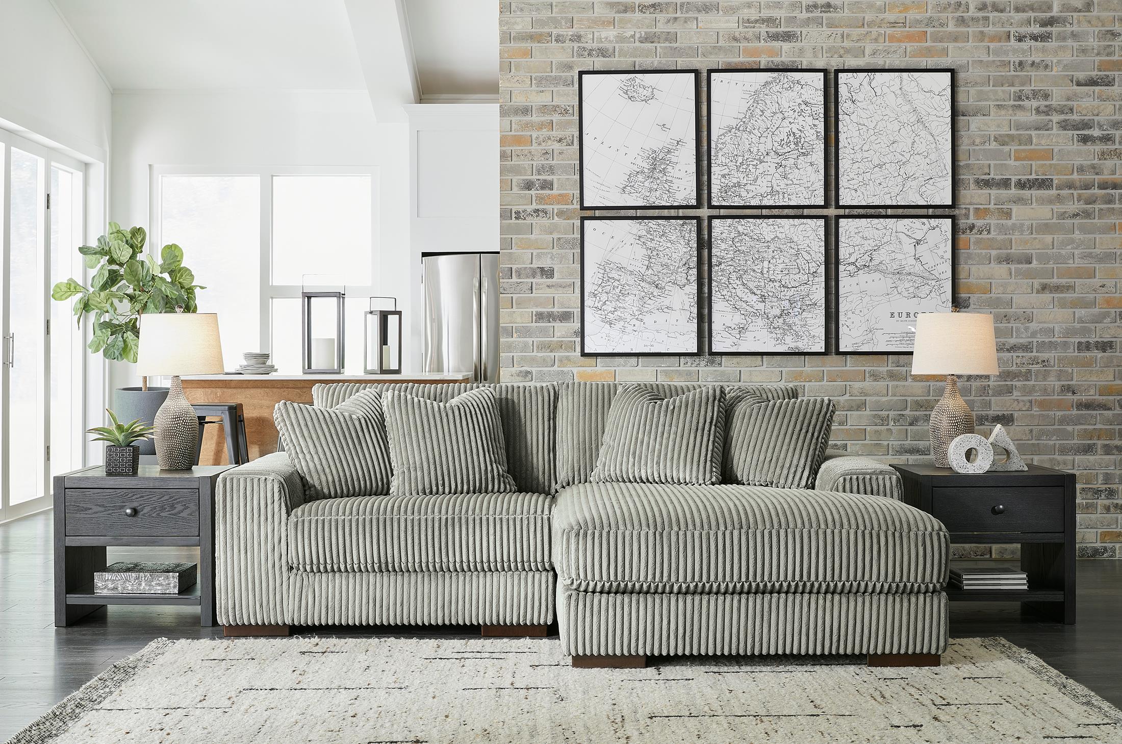 Lindyn 2-Piece Fog Sectional with Chaise - Image 2