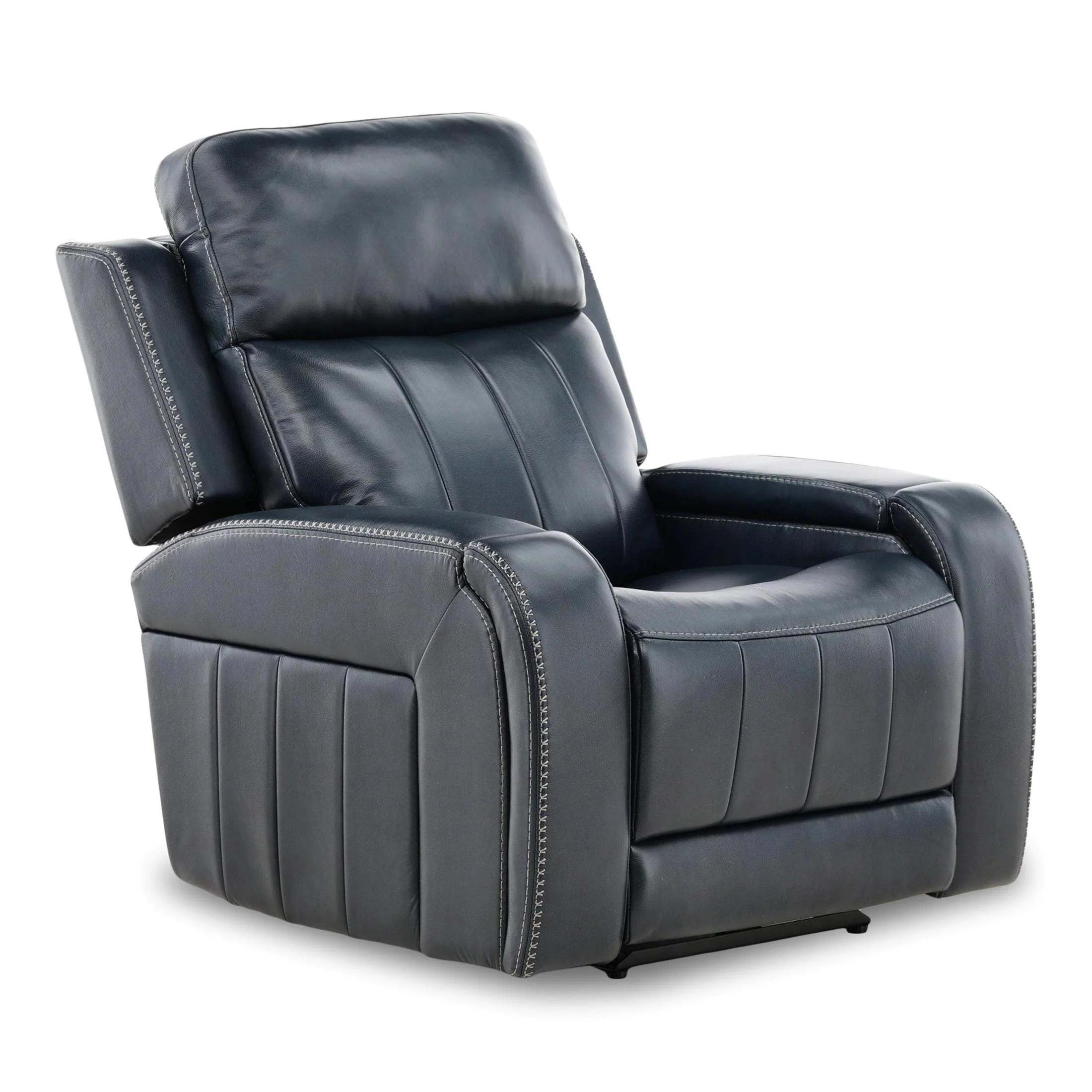 Hampton Leather Home Theater Power Recliner - Image 4