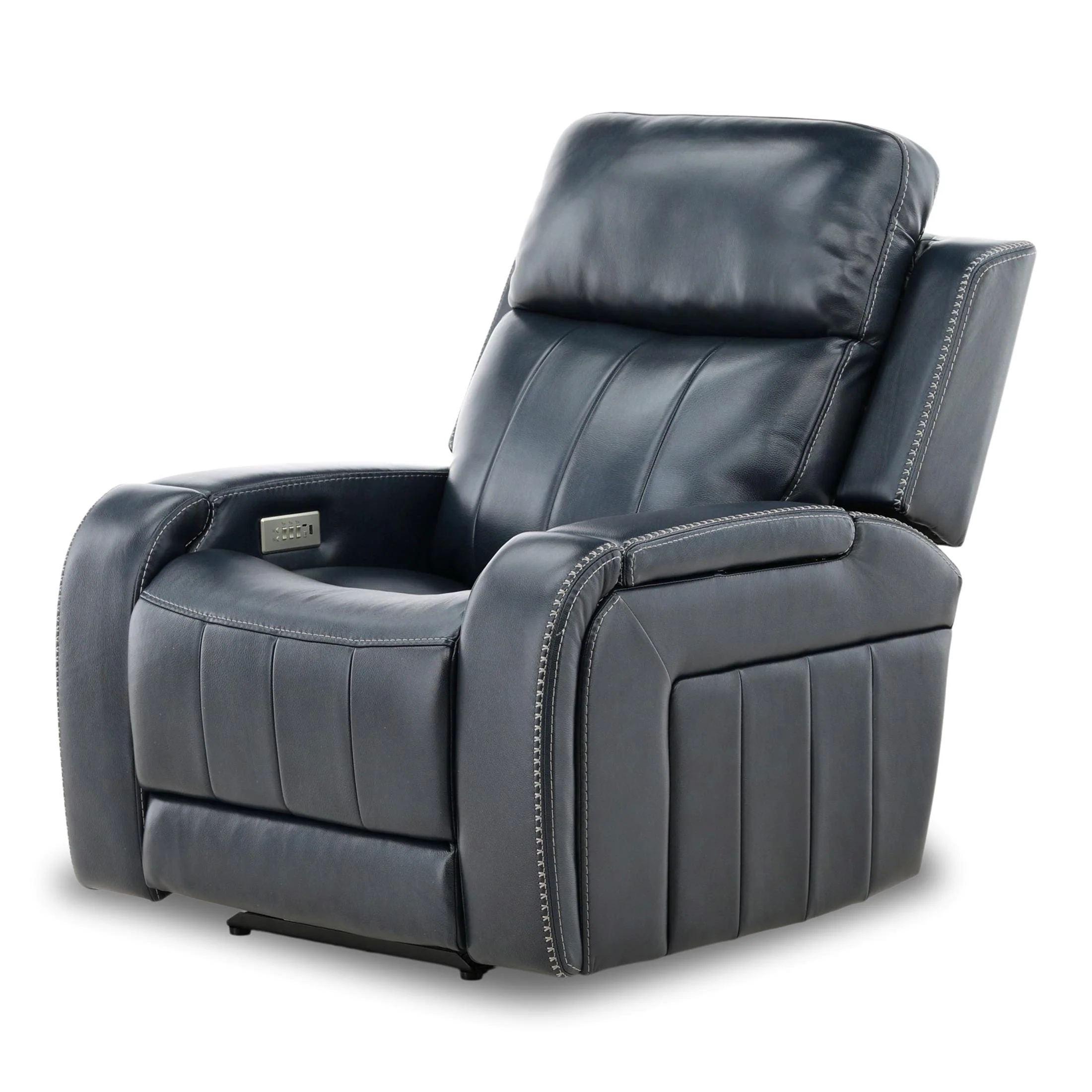 Hampton Leather Home Theater Power Recliner - Image 6