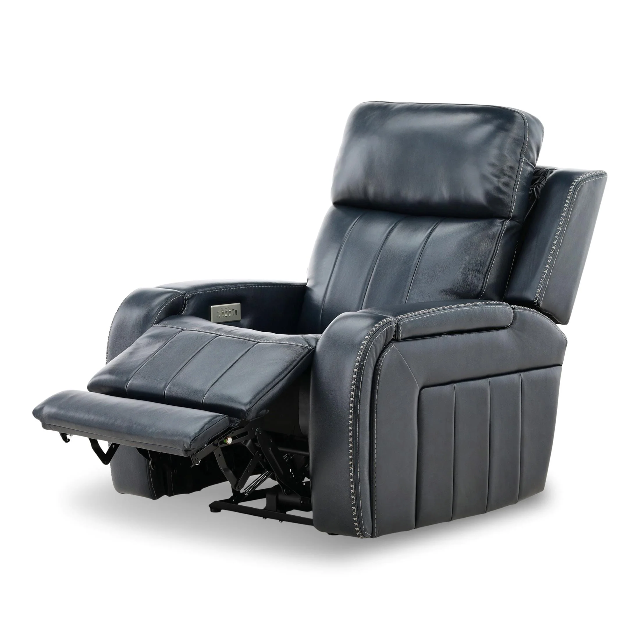 Hampton Leather Home Theater Power Recliner - Image 7