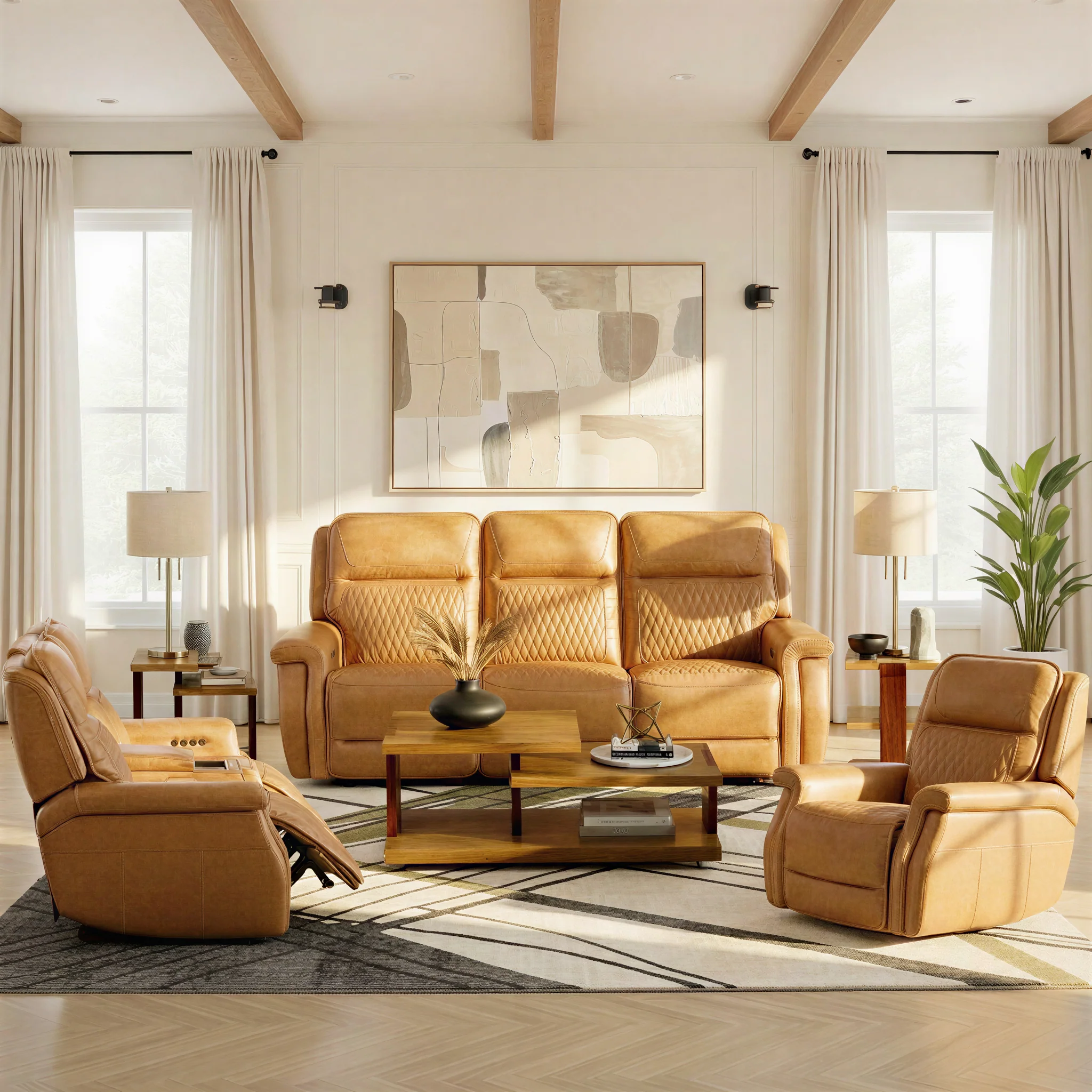 Denton Leather Power Recliner - Image 2