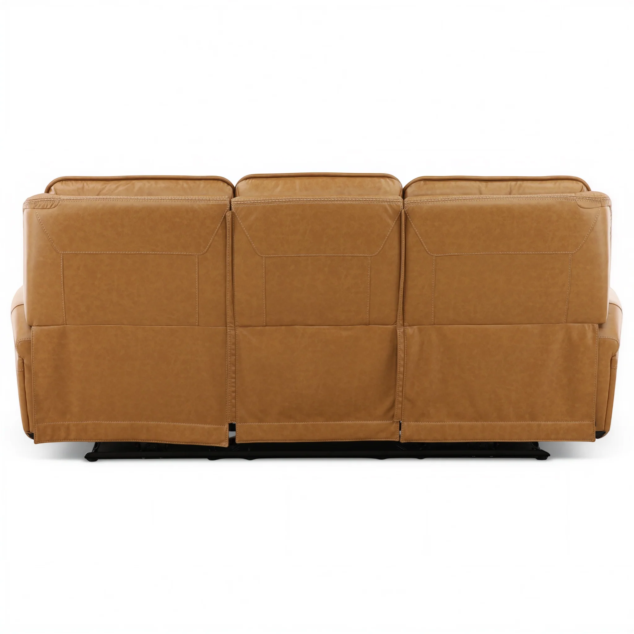 Denton Leather Power Reclining Home Theater Sofa - Image 9