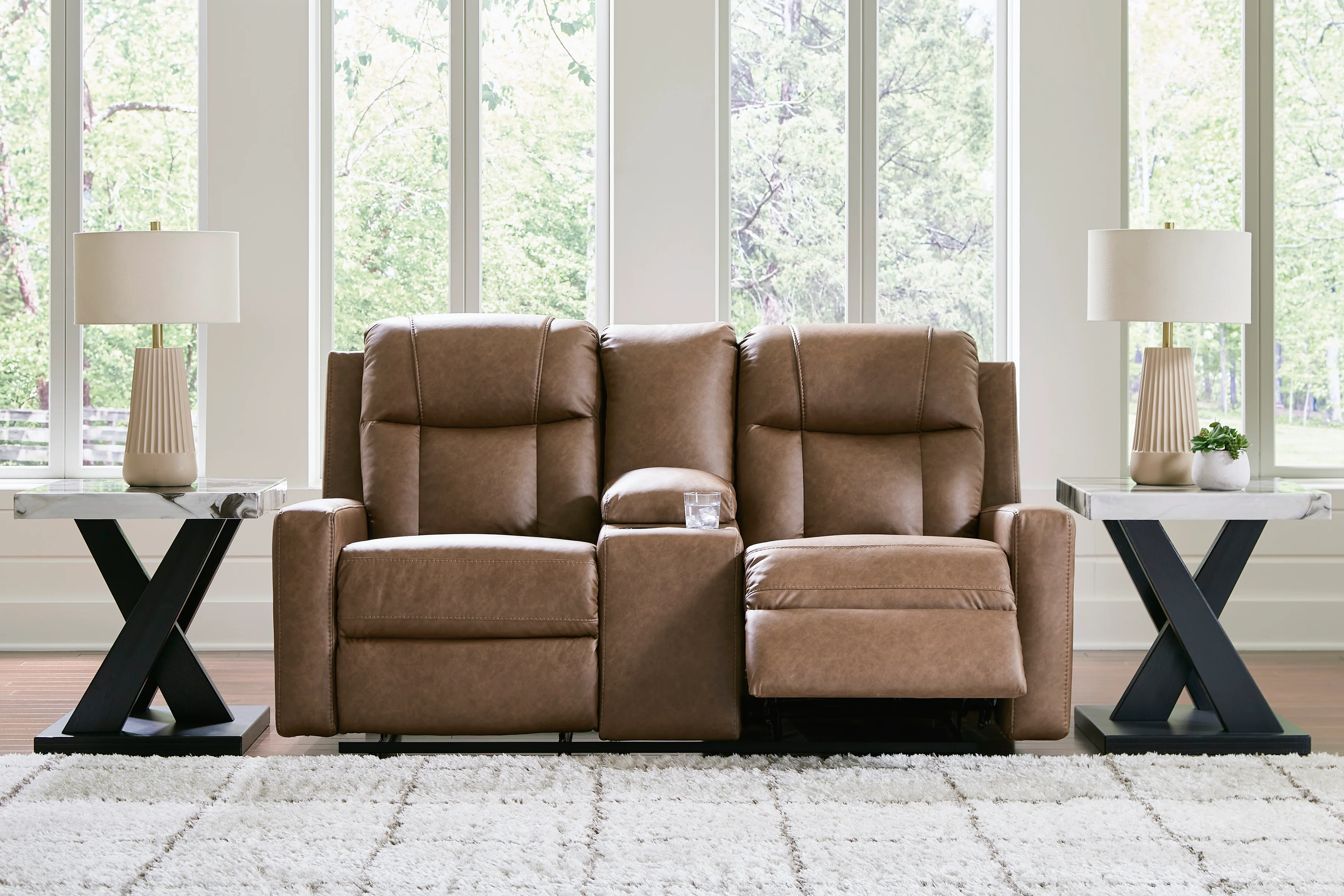 Mackmenville Double Reclining Console Loveseat - Image 11