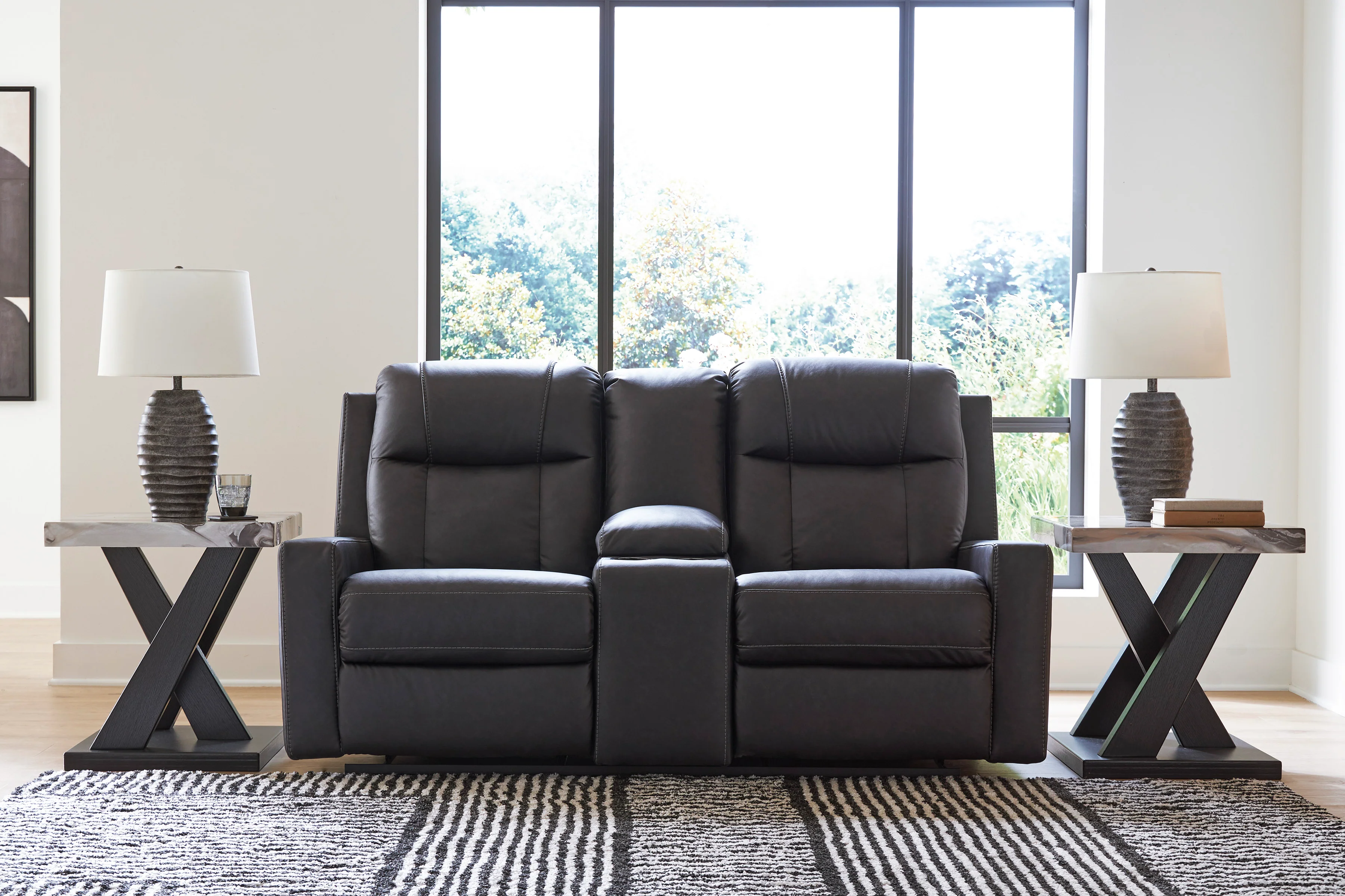 Mackmenville Double Reclining Console Loveseat - Image 3