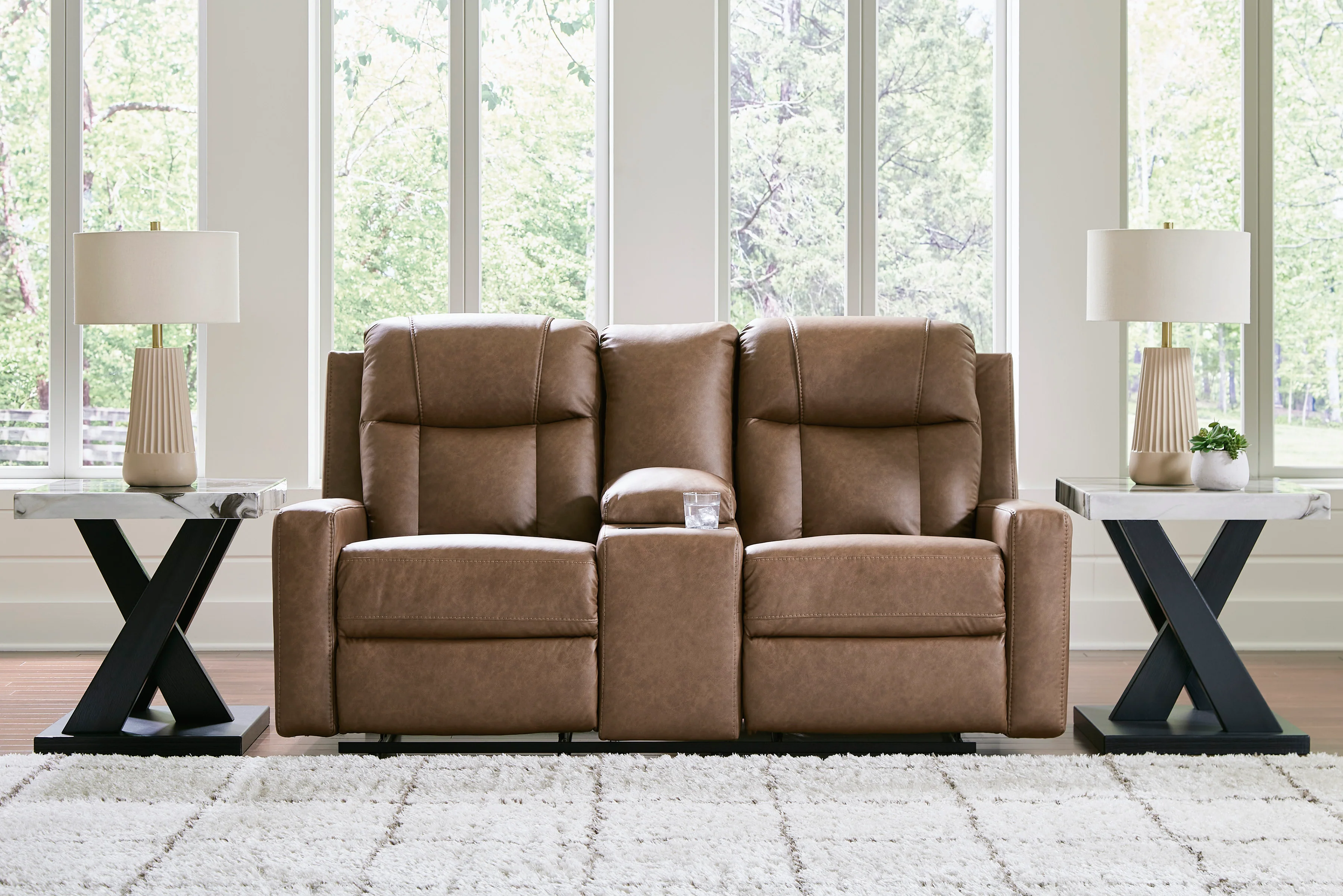 Mackmenville Double Reclining Console Loveseat - Image 9