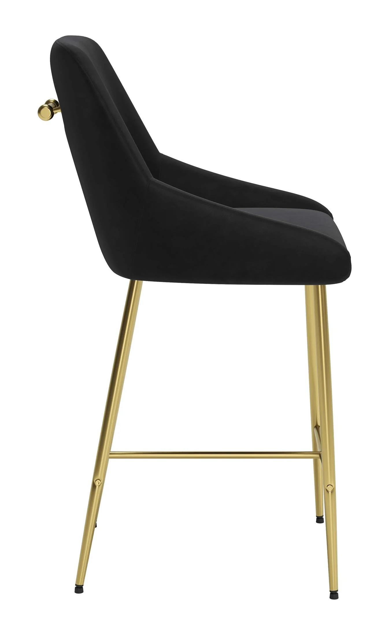Madelaine Counter Stool Black & Gold - Image 6