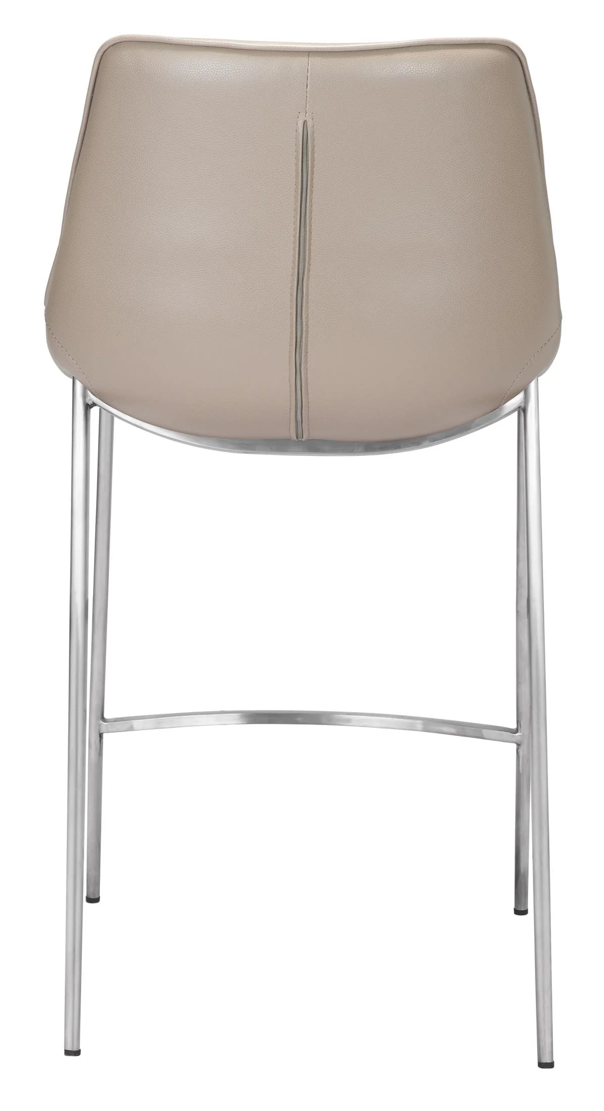 Magnus Counter Stool (Set of 2) Brown & Silver - Image 6