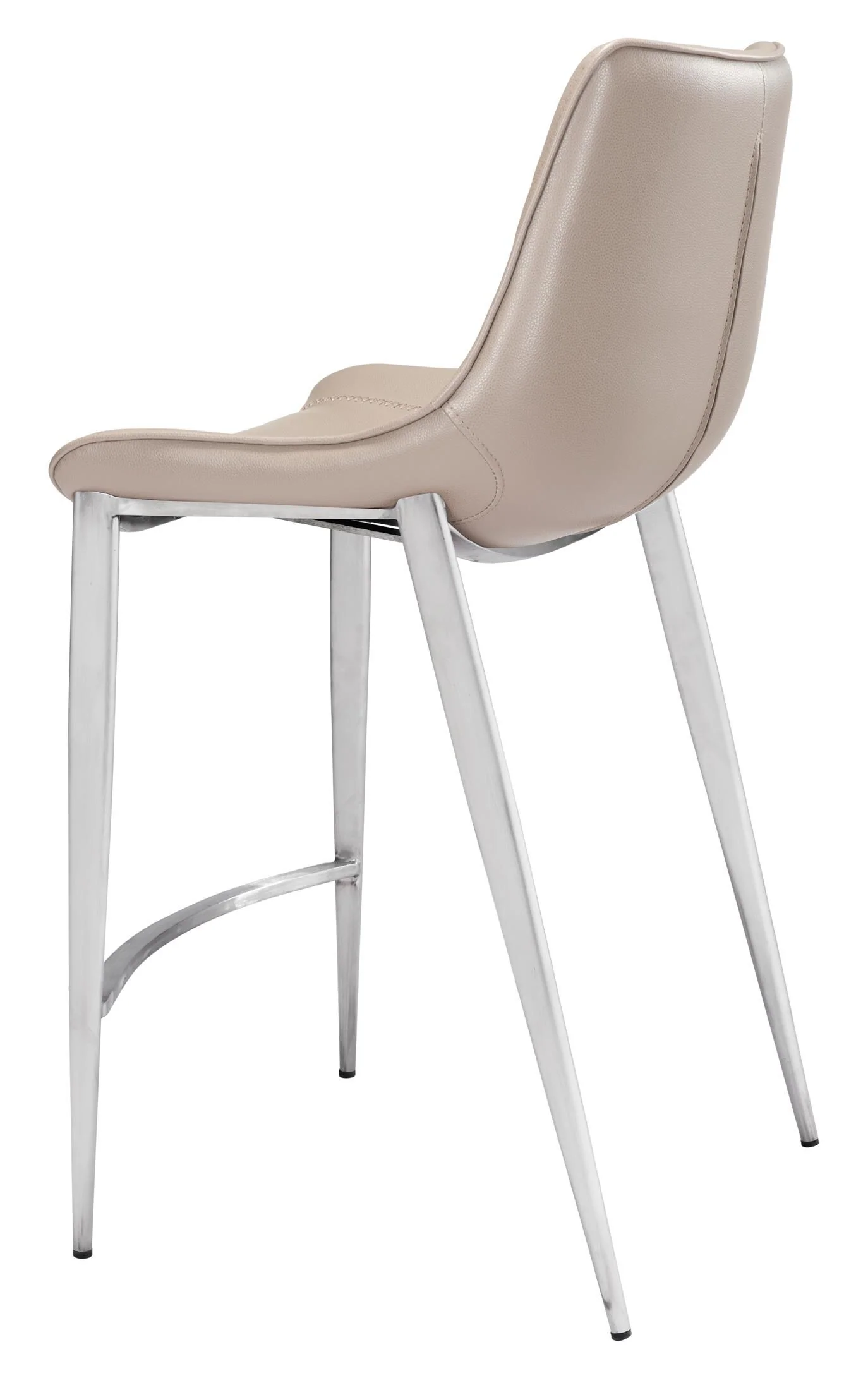 Magnus Counter Stool (Set of 2) Brown & Silver - Image 7