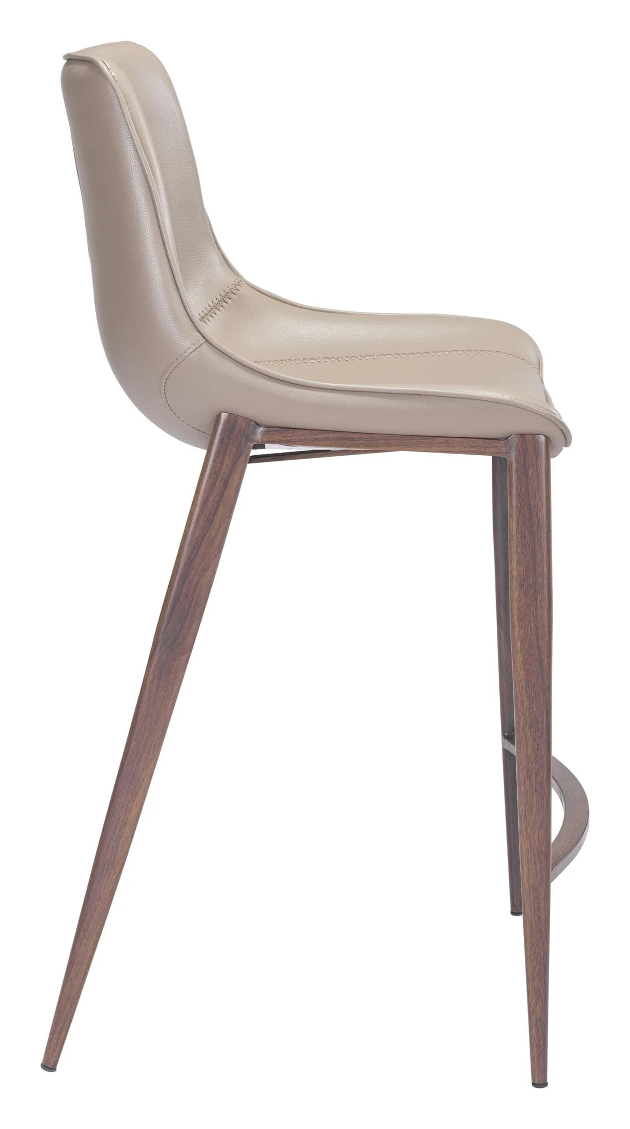 Magnus Counter Stool (Set of 2) Brown & Walnut - Image 5