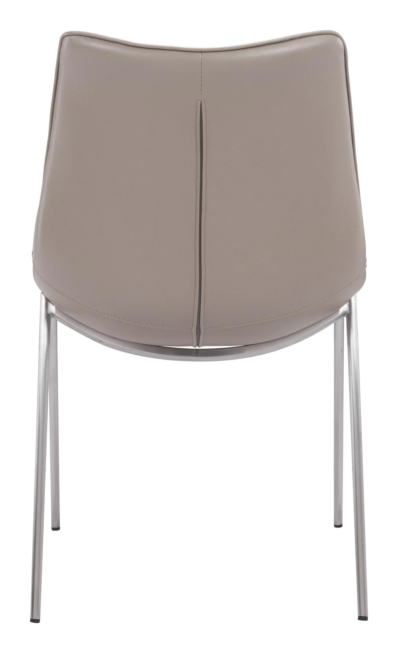 Magnus Dining Chair (Set of 2) Brown & Silver - Image 8