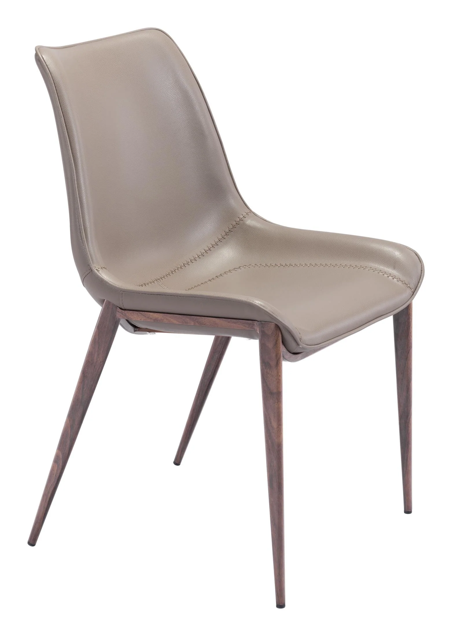 Magnus Dining Chair (Set of 2) Brown & Walnut - Image 6