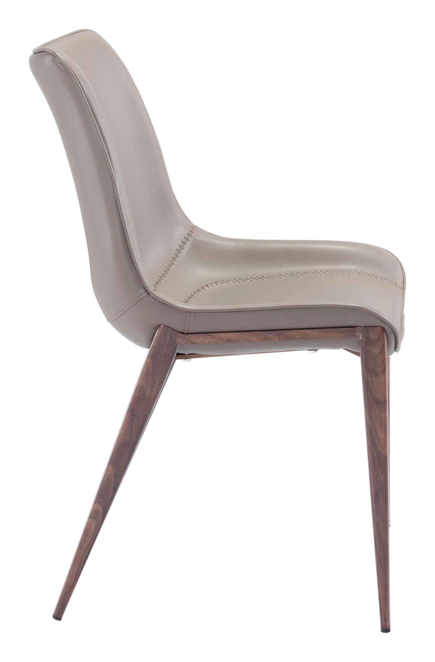 Magnus Dining Chair (Set of 2) Brown & Walnut - Image 7