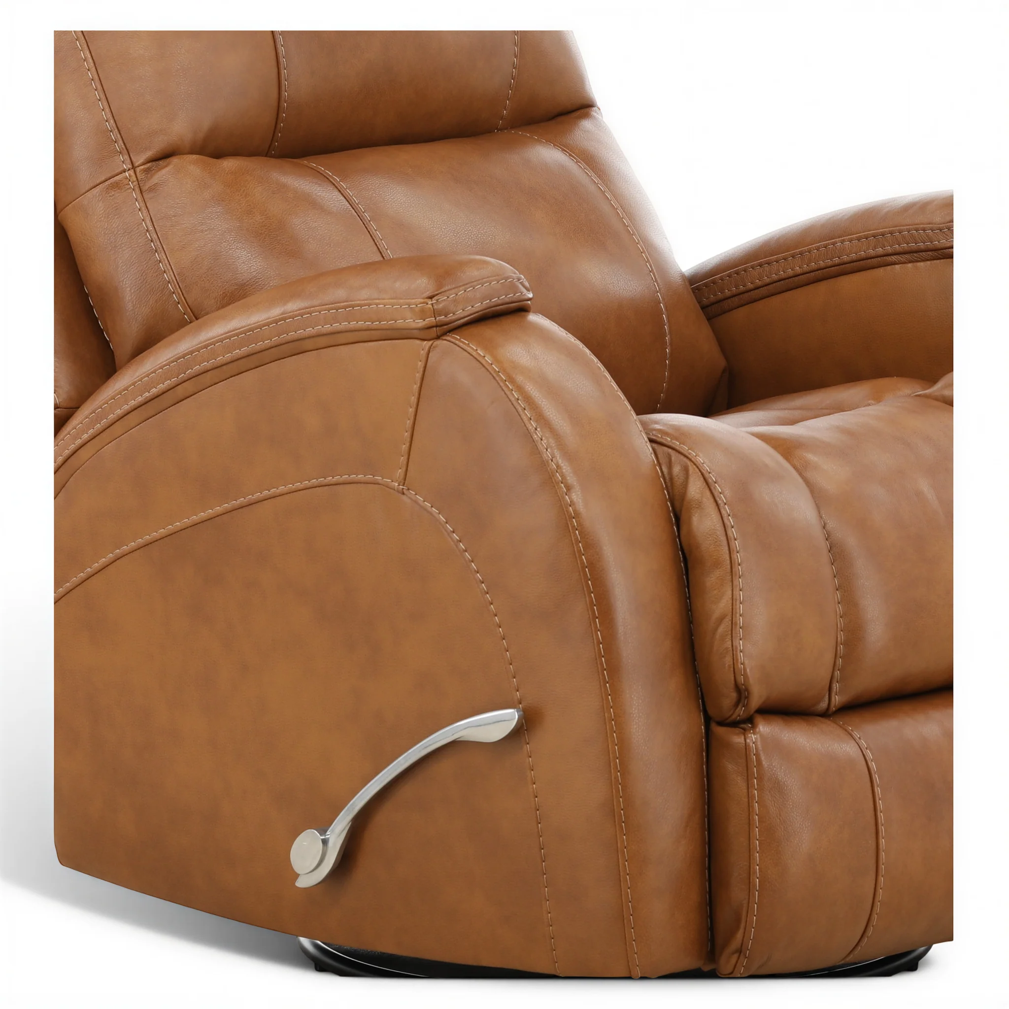 Tango Leather Swivel Glider Recliner - Image 12