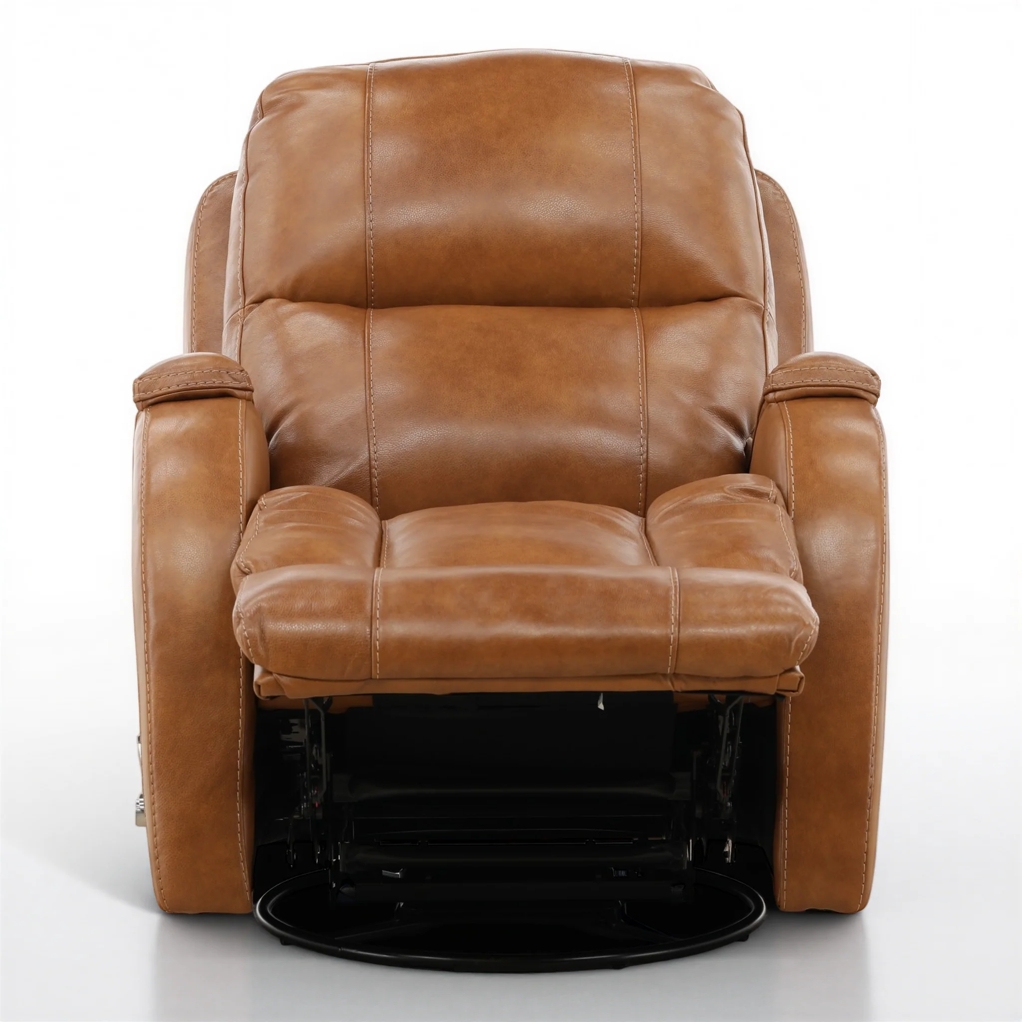 Tango Leather Swivel Glider Recliner - Image 4