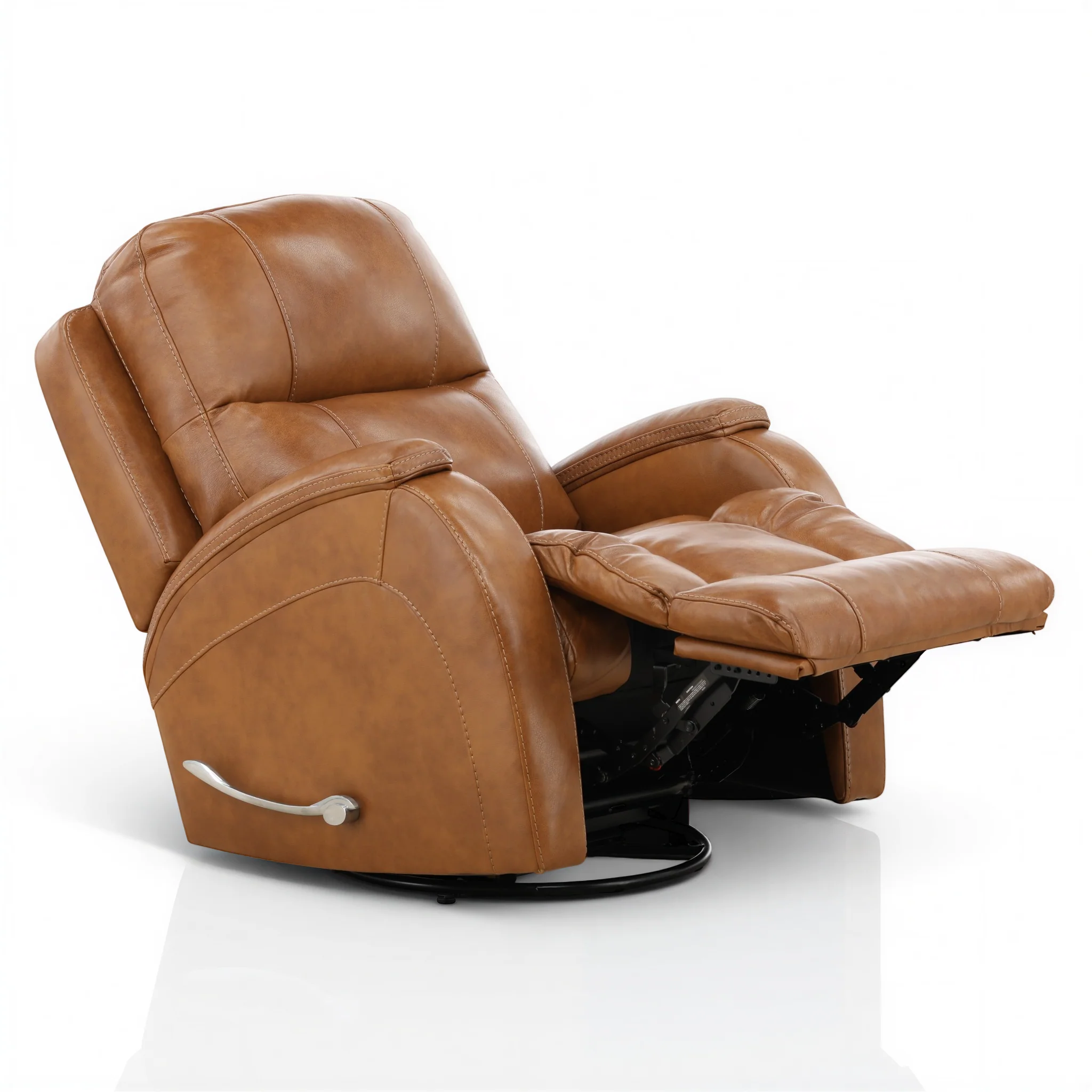 Tango Leather Swivel Glider Recliner - Image 6