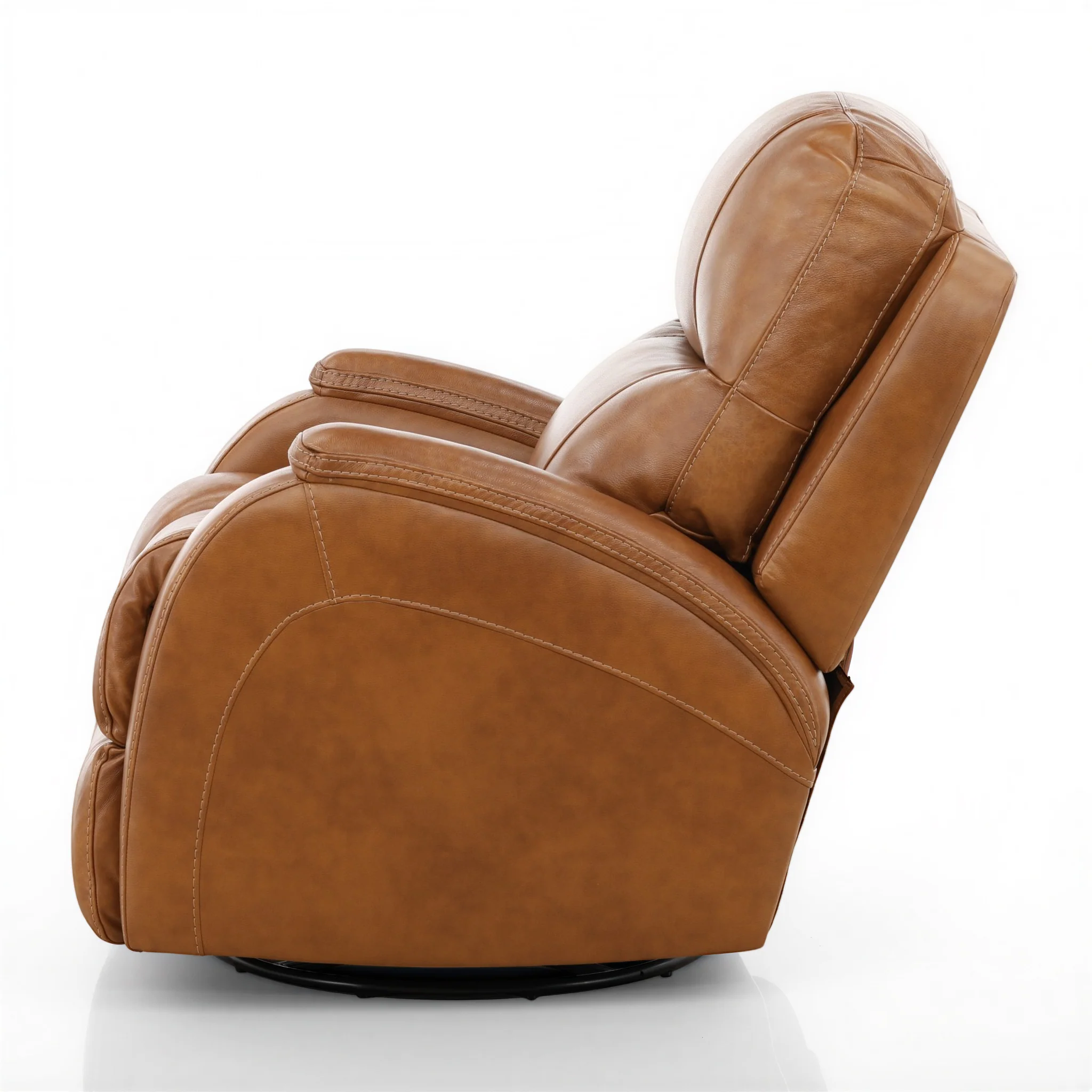 Tango Leather Swivel Glider Recliner - Image 7