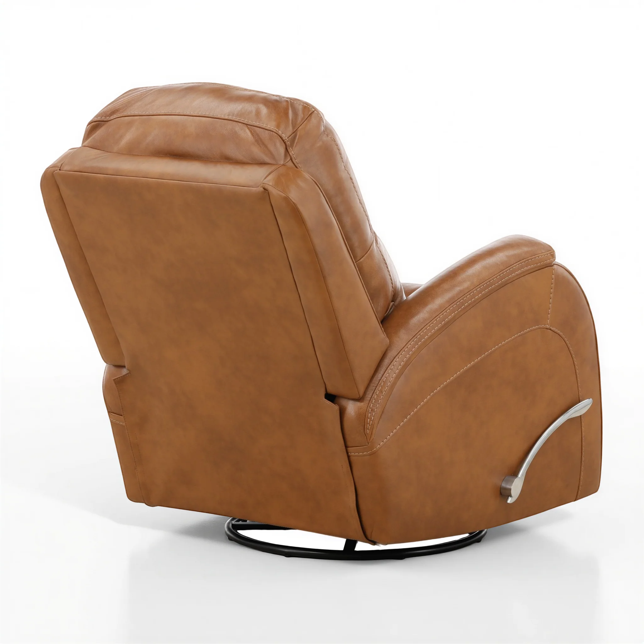 Tango Leather Swivel Glider Recliner - Image 9