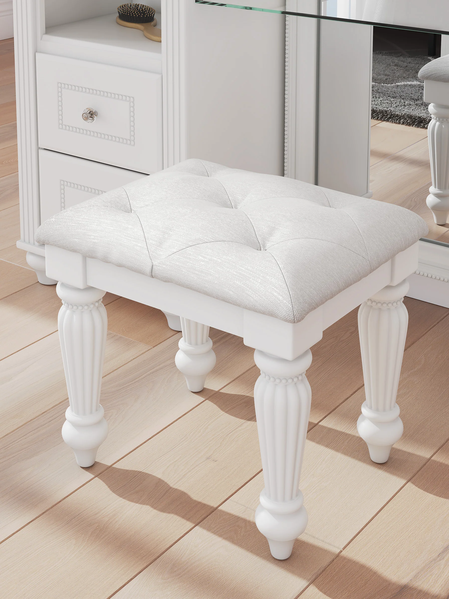 Maylilly Upholstered Vanity Stool - Image 2