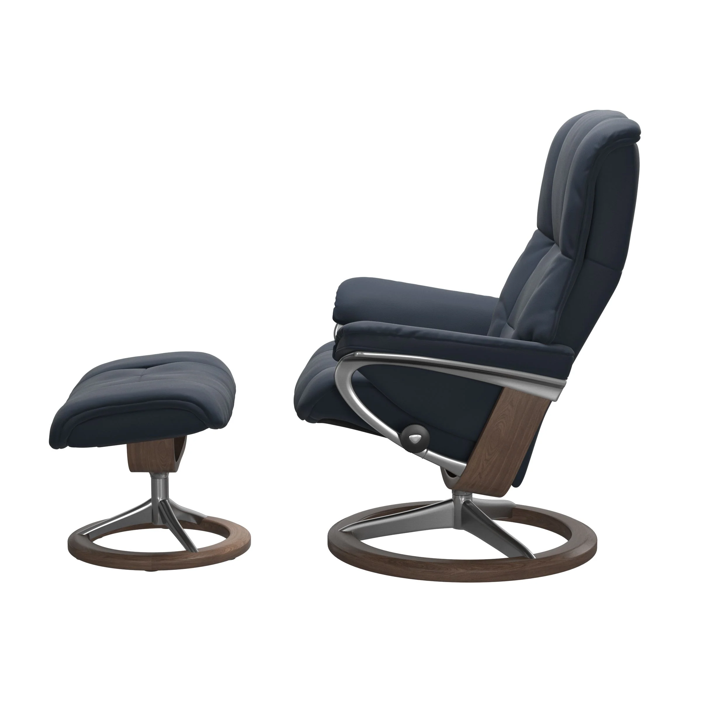 Mayfair Medium Signature Recliner and Ottoman - Image 3