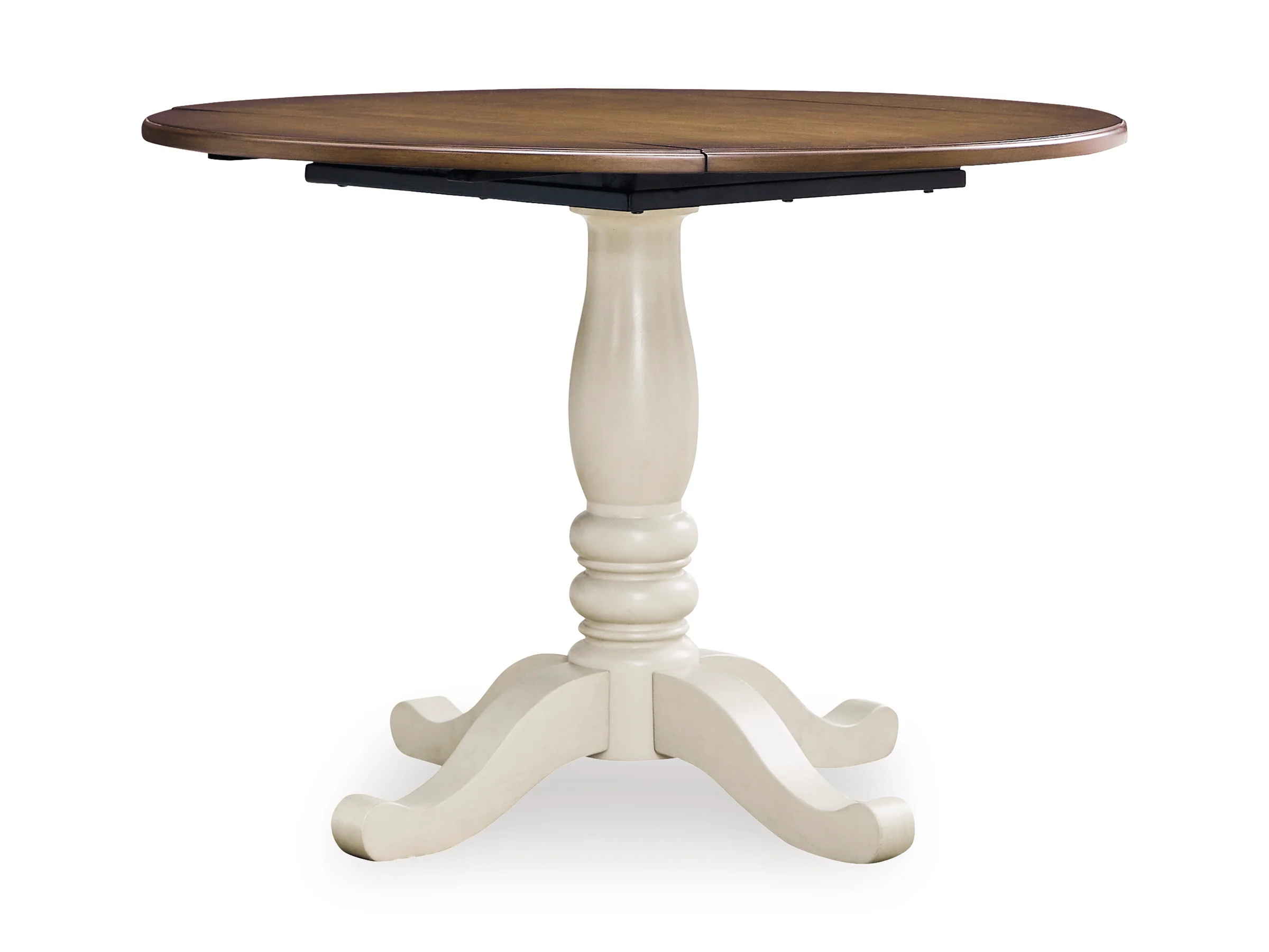 Mellintine Round Drop Leaf Dining Table - Image 3