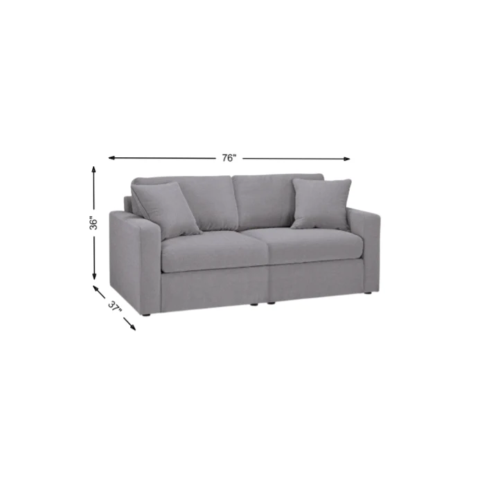 Ashley Modmax 2-Piece Modular Next-Gen Nuvella™ Performance Fabric Loveseat - Image 16