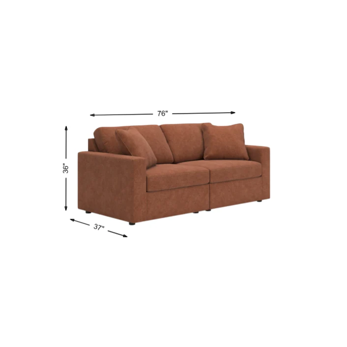 Ashley Modmax 2-Piece Modular Next-Gen Nuvella™ Performance Fabric Loveseat - Image 3