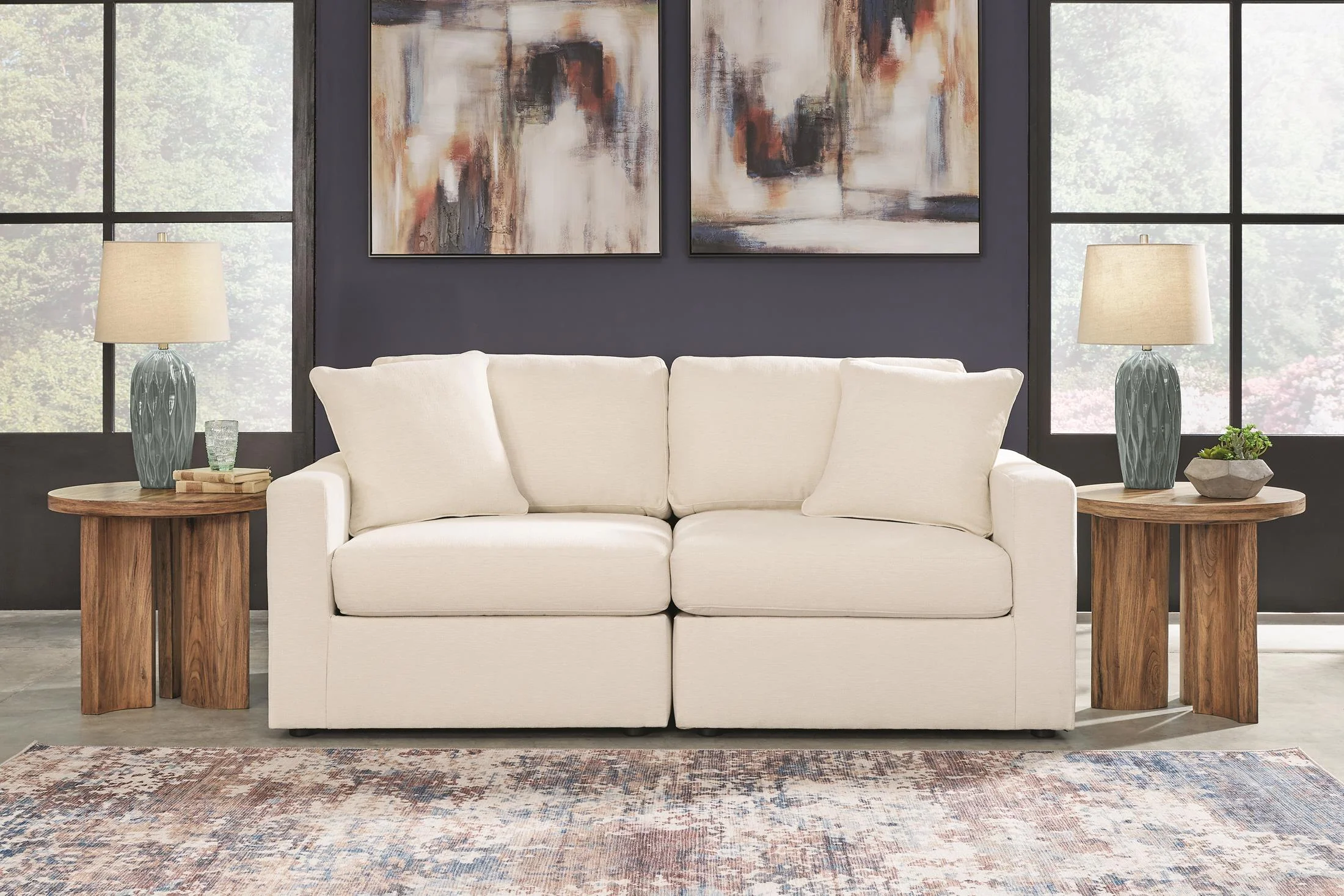 Ashley Modmax 2-Piece Modular Next-Gen Nuvella™ Performance Fabric Loveseat - Image 9