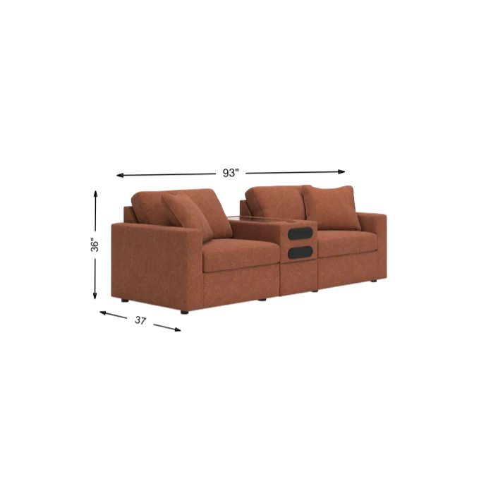 Modmax 3-Piece Loveseat with Audio Console - Image 3