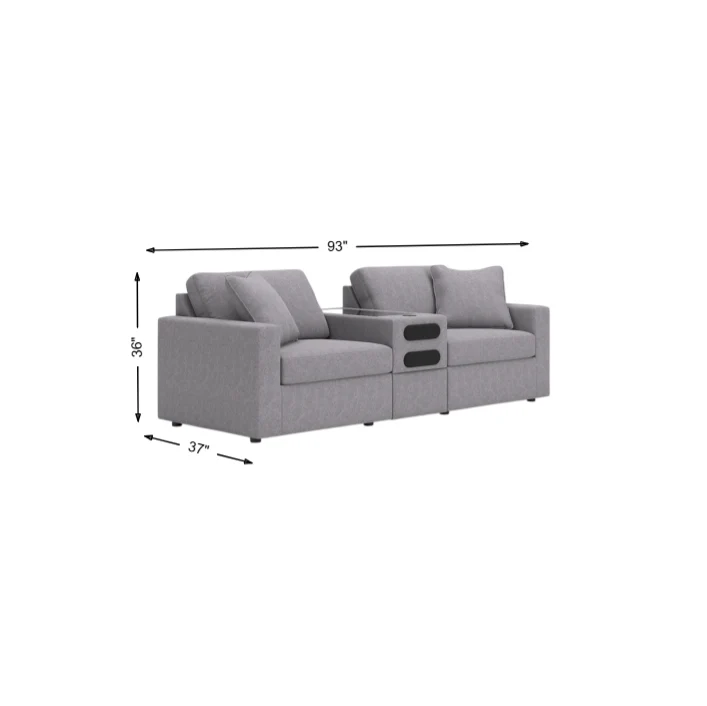 Modmax 3-Piece Loveseat with Audio Console - Image 8