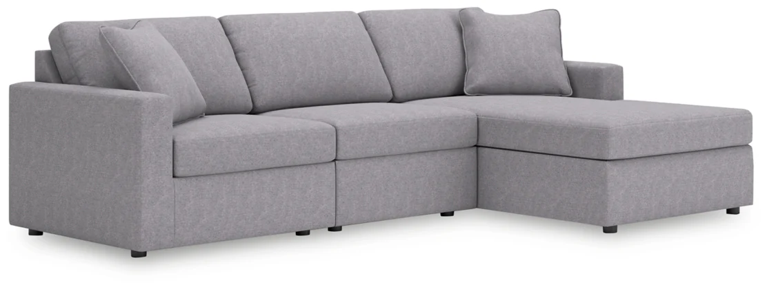 Ashley Modmax 3-Piece Next-Gen Nuvella™ Performance Fabric Modular Sofa Chaise - Image 4
