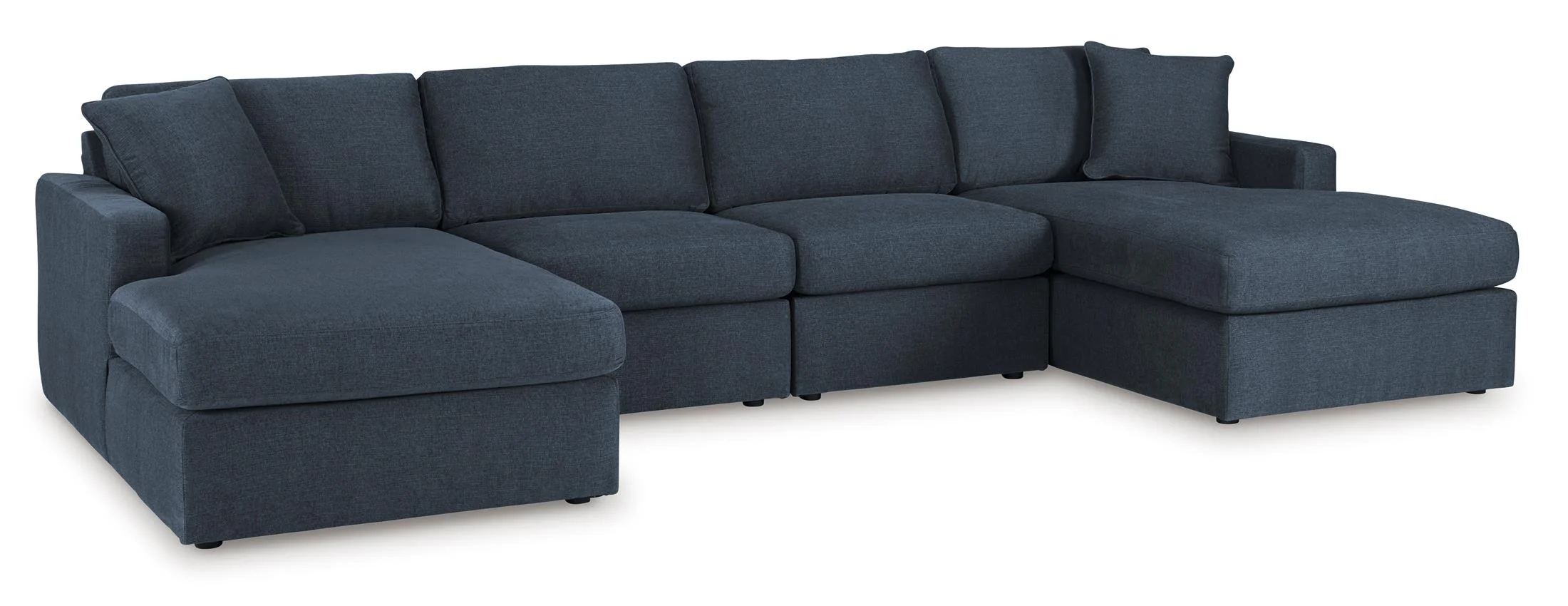 Ashley Modmax 4-Piece Modular Next-Gen Nuvella™ Performance Fabric Double Chaise Sectional - Image 5