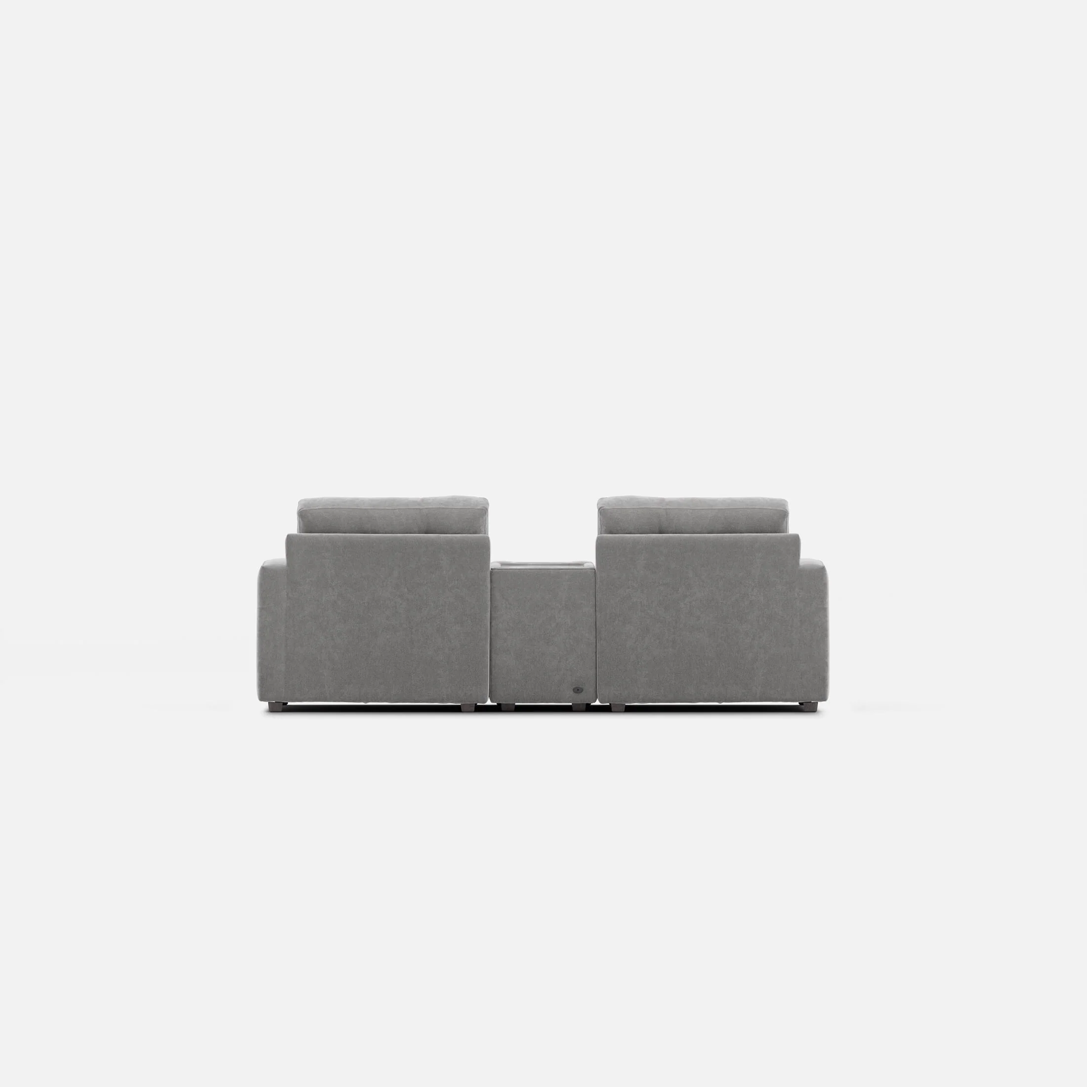 Modular 3-Piece Console Loveseat - Granite - Image 4