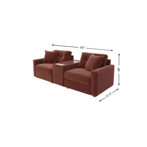 Modular One 3-Piece Console Loveseat - Image 8