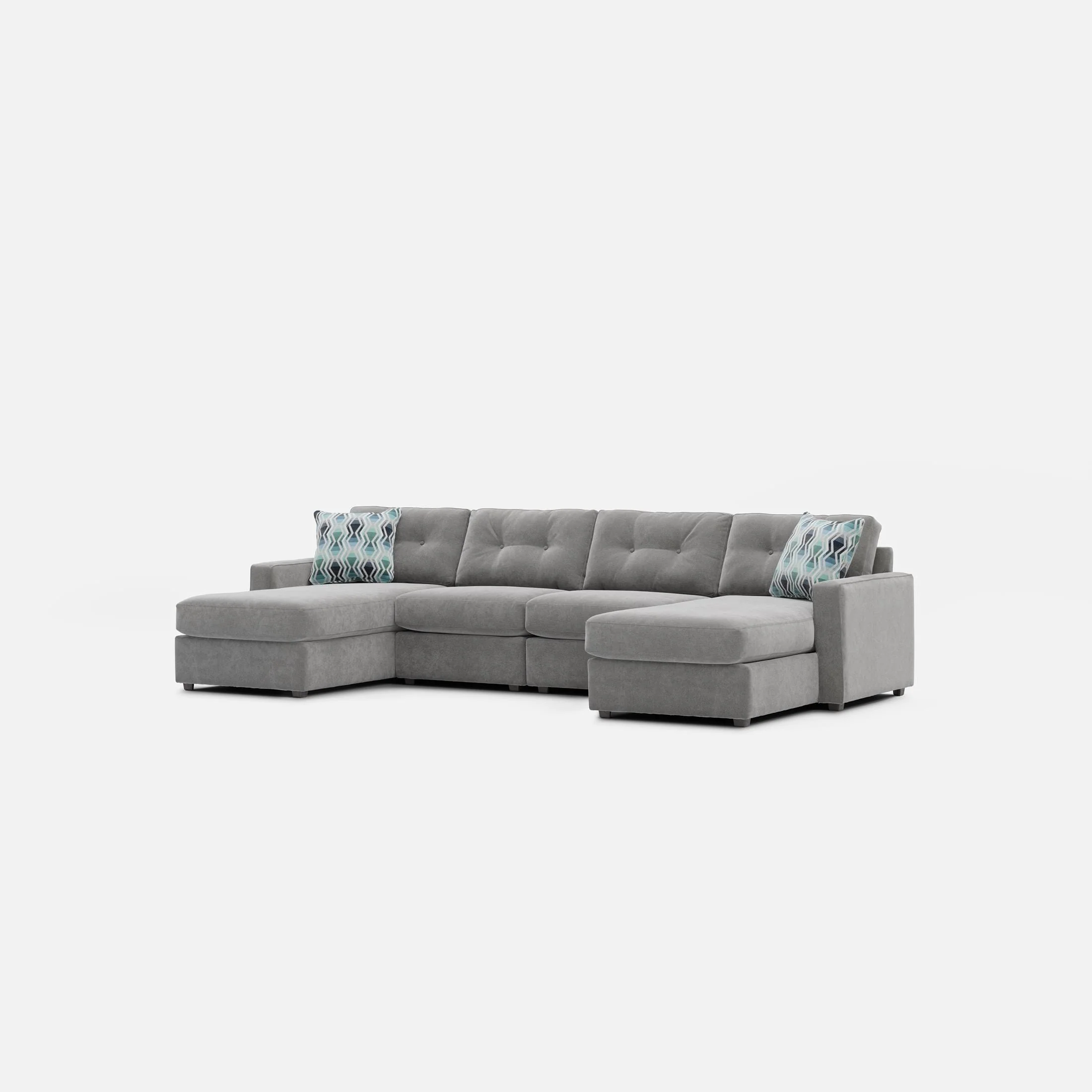 Modular One 4-Piece Sectional with Dual Chaise - Image 34
