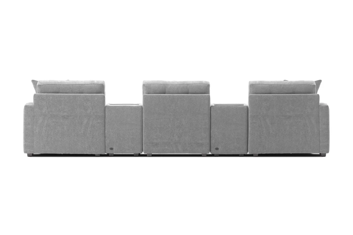Modular One 5-Piece Dual Chaise Sectional with E-Console - Image 5
