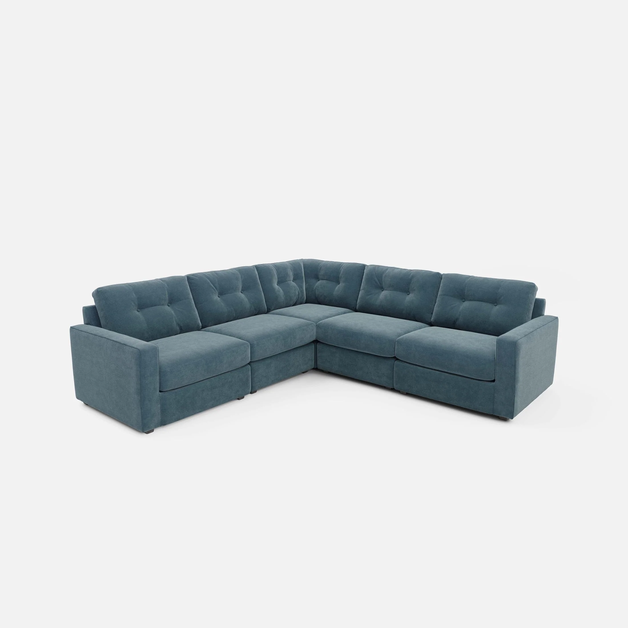 Modular One 5-Piece Sectional - Teal - Image 4