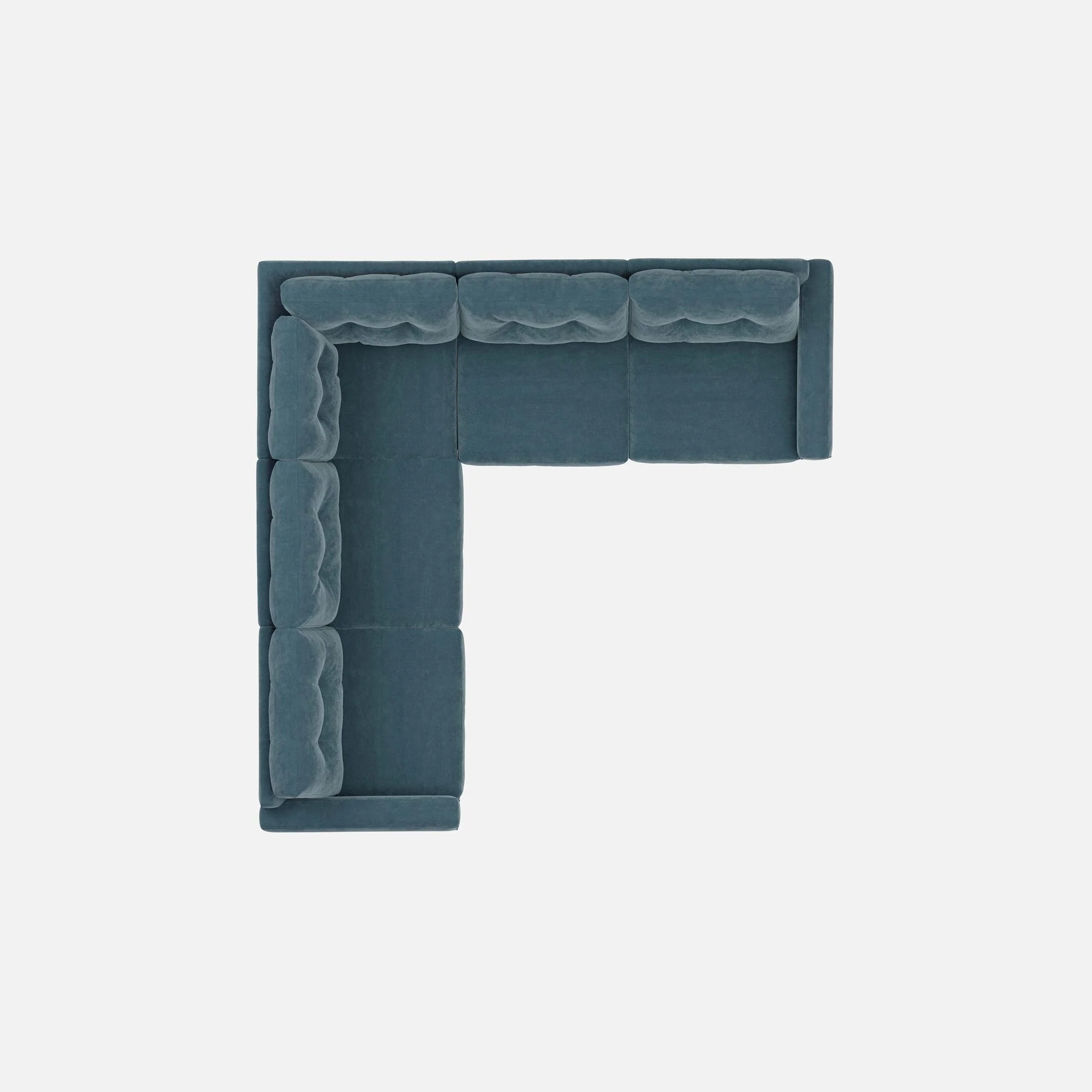 Modular One 5-Piece Sectional - Teal - Image 5