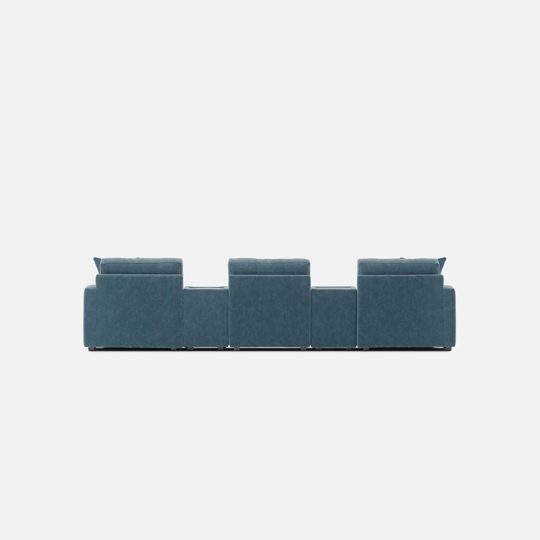 Modular One 5-Piece Theater Sectional - Teal - Image 4