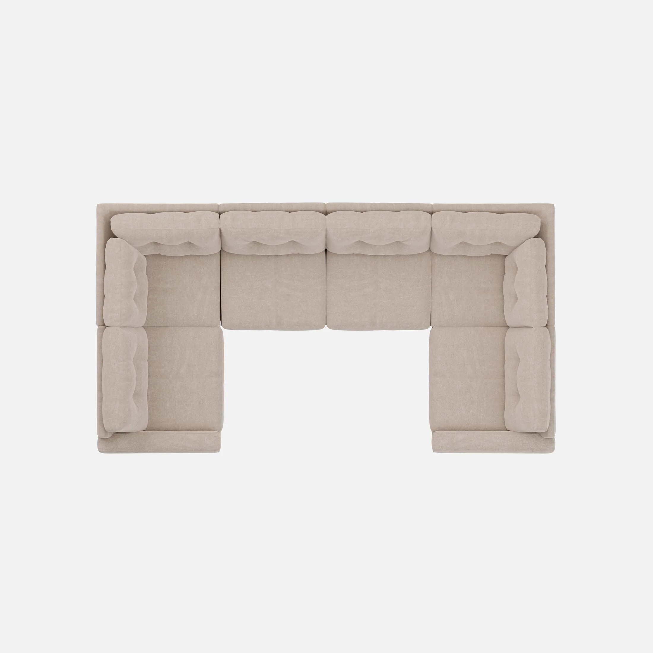 Modular One 6-Piece Sectional - Stone - Image 5