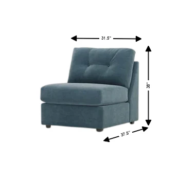 Modular One Armless Chair - Image 30