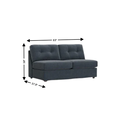 Modular One Armless Full Innerspring Sleeper Sofa - Image 32