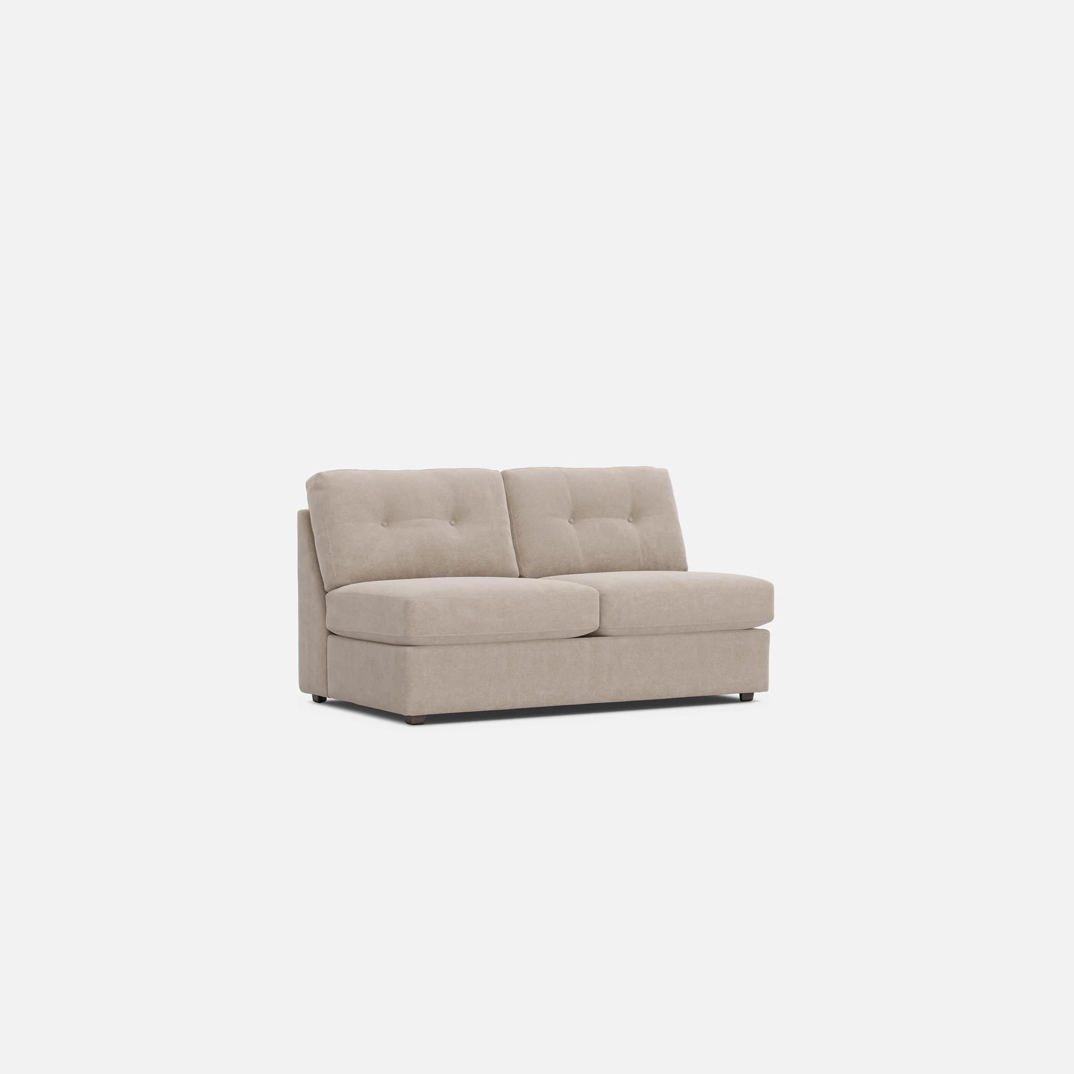 Modular One Armless Full Memory Foam Sleeper Sofa - Image 14