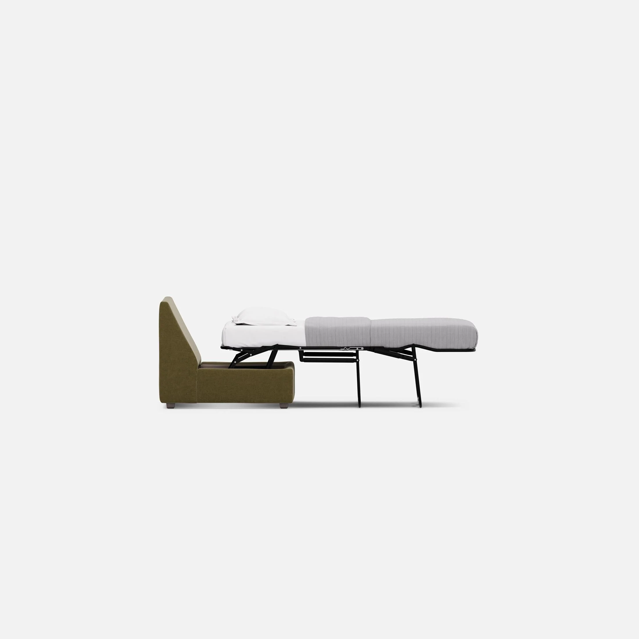 Modular One Armless Full Memory Foam Sleeper Sofa - Image 26